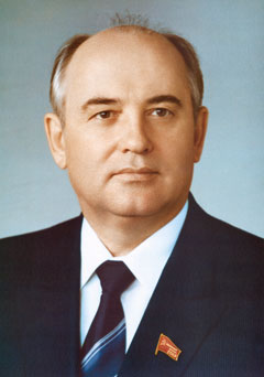 Der sowjetische Staatschef Michael Gorbatschow.